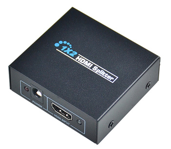 Splitter HDMI 1x2 – Rozdzielacz Sygnału Full HD i 4K, wysoka jakość, 2 wyjścia HDMI czarny HD28C