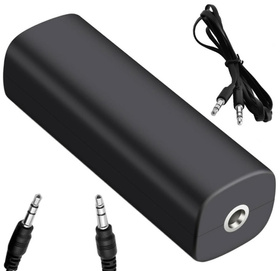 IZOLATOR SZUMÓW Audio miniJack 3,5mm x 2 czarny AK319B