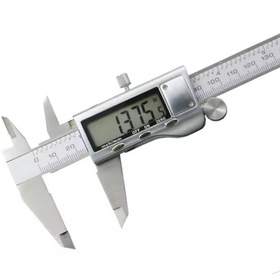Metalowa suwmiarka elektroniczna 150 mm, dokładność 0.02 mm, LCD, zasilanie LR44