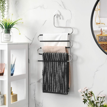 Antypoślizgowe wieszaki na spodnie S 5 poziomów zestaw 5 szt oszczędność miejsca 