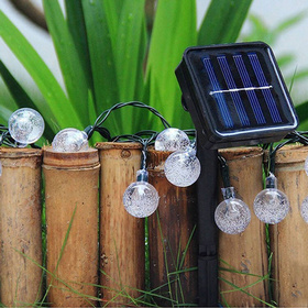 Ogrodowa GIRLANDA Solarna 20x LED 485 cm RGB czarna ZD69E