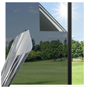 Folia lustro weneckie na okno 80×100 cm – samoprzylepna, UV, termo