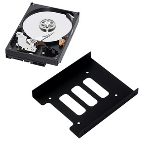 RAMKA Adapter Dysku HDD SSD 2,5" na 3,5" stalowa czarna AK294
