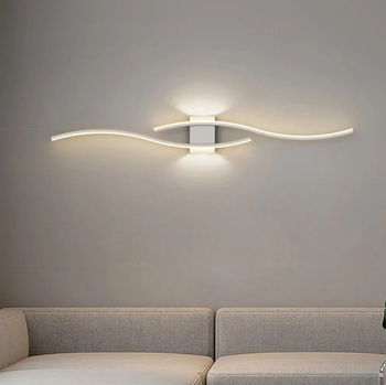 Ozdobny KINKIET LED ścienny neutralna biel 24W 60cm biały ZD150A
