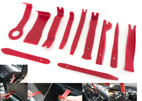 ŚCIĄGACZE TAPICERKI ZESTAW NARZĘDZI do demontażu czerwone AG559B
