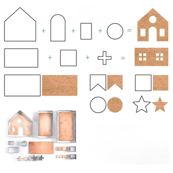 DA511 FOREMKI DO DOMKU Z PIERNIKA