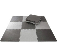 MATA pod sprzęt do ćwiczeń puzzle piankowe 180cmx180cm szaro-czarne