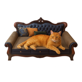 Drapak i legowisko dla kota 2w1 – sofa z tektury falistej 57,5 cm, trwały i wygodny
