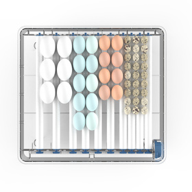 Automatyczna wylęgarka do jaj 64 szt. – LED, obracanie, regulacja wilgotności, 230V