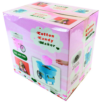 Maszyna do Waty Cukrowej 500W +10 patyczków Szybka Idealna na Przyjęcia i Domowe Wydarzenia różowa 