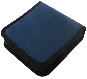 KOMPAKTOWE ETUI na 40 Płyt CD/DVD Organizer ciemno niebieski AG429C  