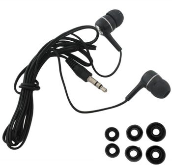 ZS2E SŁUCHAWKI CZARNE + GUMKI 3 KPL.