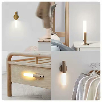 Lampka LED z czujnikiem ruchu i akumulatorem, automatyczne włączanie i oszczędność energii  