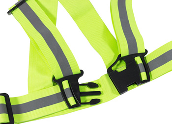 AG590 SZELKI ODBLASKOWE KAMIZELKA GREEN