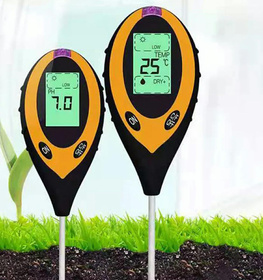 Elektroniczny miernik kwasowości Gleby z LCD - Pomiar pH, wilgotności, temperatury i nasłonecznienia AG805