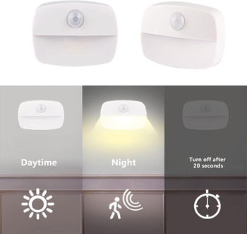 Lampka LED z czujnikiem ruchu PIR – bezprzewodowa, ciepłe światło, 3000K 1 sztuka