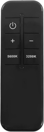 Składana lampa LED półksiężyc 40W – czarna, regulacja barwy i jasności, pilot