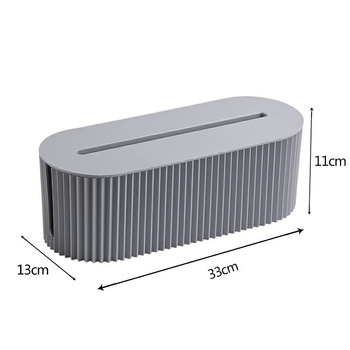 DA444 ORGANIZER PUDEŁKO NA KABLE SZARY