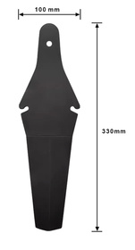 RW20B BŁOTNIK ROWEROWY TYŁ CZARNY