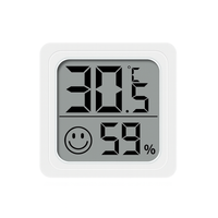 Termometr–higrometr pokojowy – biały mini LCD do pomiaru temperatury i wilgotności