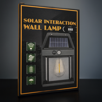 Kinkiet solarny LED retro z czujnikiem zmierzchu – lampa ogrodowa elewacyjna E27