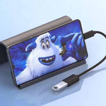 Kabel przejściówka USB-A na USB-C 60W 10Gb/s – szybkie ładowanie PD, długość 19 cm