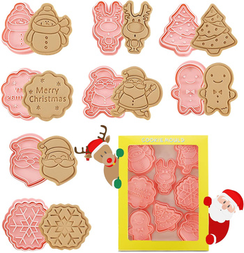 DA542 ŚWIĄTECZNE FOREMKI DO CIASTEK 8SZT