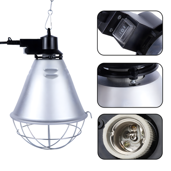 Oprawa do żarówki grzewczej E27 250W – aluminiowa lampa z regulacją mocy i łańcuchem 2,5 m