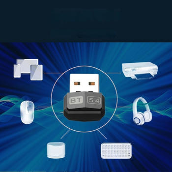 Adapter Bluetooth 5.4 USB nano – odbiornik do PC i laptopa, szybkie połączenie BLE, Plug & Play