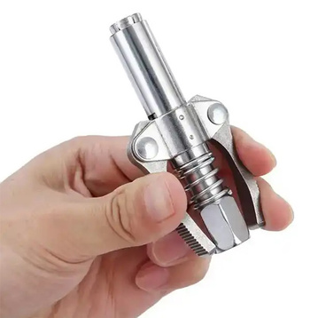 Samoblokująca SZYBKOZŁĄCZKA do Smarownic Kalamitek 1/8" NPT srebrna NZ29