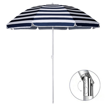 Parasol plażowy XXL 160 cm składany, regulowany – przeciwsłoneczny, na balkon, ogród, taras 