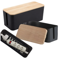 AG381D ORGANIZER NA KABLE LISTWY CZARNY