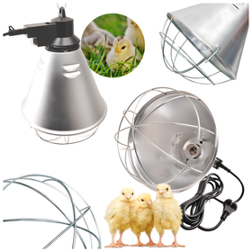 Oprawa do żarówki grzewczej E27 250W – aluminiowa lampa z regulacją mocy i łańcuchem 2,5 m