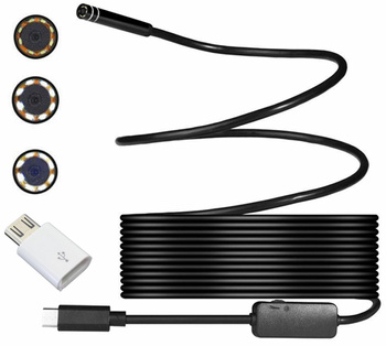 Wodoodporny ENDOSKOP Kamera Inspekcyjna USB-C Android AK252B