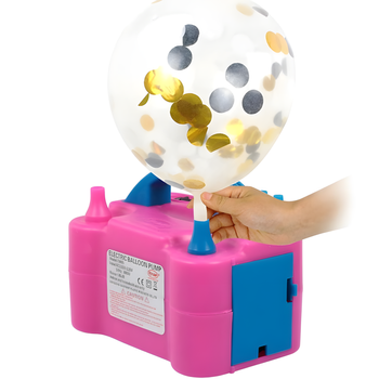 Elektryczna Pompka do Balonów 600W + 2 dodatkowe końcówki – szybkie pompowanie balonów idealna na imprezę 