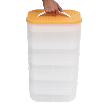 Pojemnik na klocki LEGO 5-warstwowy organizer z przegródkami i uchwytem  