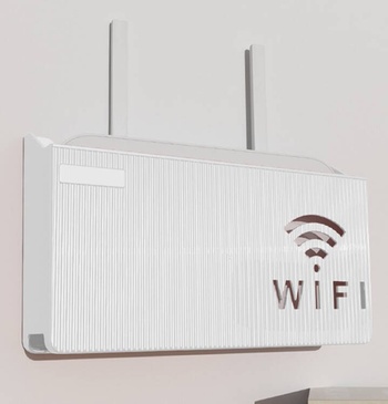AG986 UCHWYT PÓŁKA NA ROUTER WIFI BIAŁY
