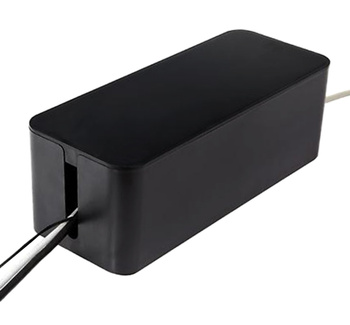 AG381A ORGANIZER NA KABLE LISTWY CZARNY