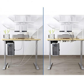 Wiszący ORGANIZER na kable przewody pod biurko 50cm biały DA263A