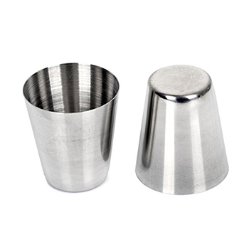 KIELISZKI ze Stali Nierdzewnej 30ml w Etui 4 sztuki AG171A 