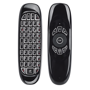 Bezprzewodowy pilot Air Mouse z klawiaturą QWERTY – Smart TV, PC, Android, 2.4 GHz