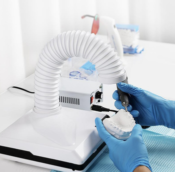 Profesjonalny pochłaniacz pyłu 60W z lampą LED – elastyczna rura 360°, filtr wymienny, manicure