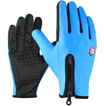 RĘKAWICE do Obsługi Smartfona XL Unisex Rękawiczki niebieskie BQ19L