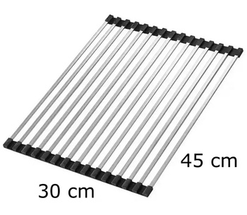 OCIEKACZ na ZLEW 15Stalowych Drążków Rozwijany 47x30cm AG882