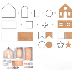 DA511 FOREMKI DO DOMKU Z PIERNIKA