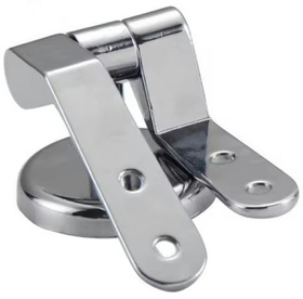 Chromowane metalowe zawiasy do deski sedesowej – solidne mocowanie MDF i drewna DA240