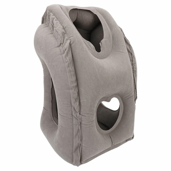 DA413 POMPOWANA PODUSZKA PODRÓŻNA SZARA