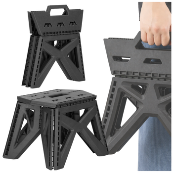 DA540 SKŁADANY STOŁEK CZARNY