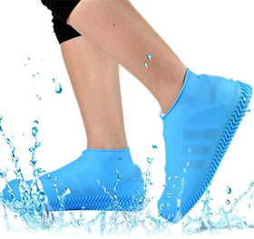 Wodoodporne OCHRANIACZE na BUTY Silikon rozm.40-44 niebieskie BQ41G 