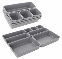 AG641B MODUŁOWY ORGANIZER 8SZT SZARY